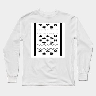 Black and white pattern Long Sleeve T-Shirt